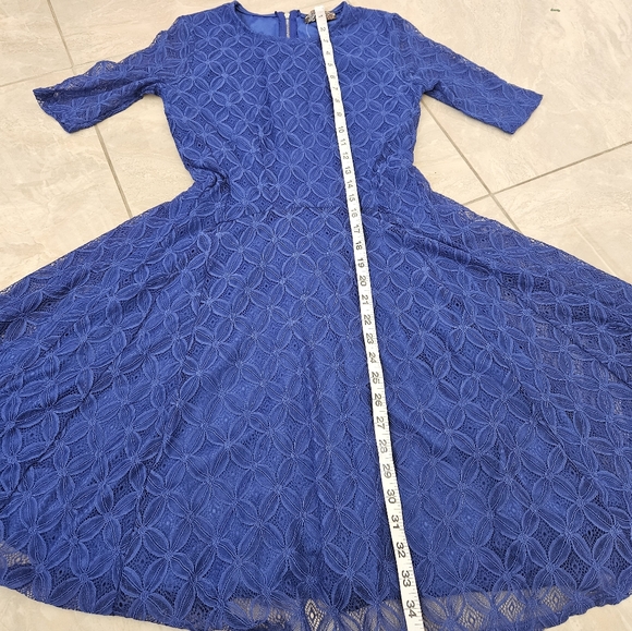 JLee blue lace dress size small - Picture 4 of 9